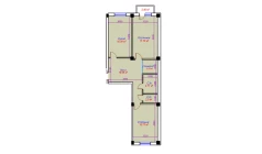 2-комн. квартира 78.96 м²  7/10 этаж | Жилой комплекс Ko'kcha-Oqtepa