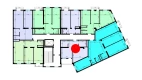 1-комн. квартира 50.44 м²  9/10 этаж | Жилой комплекс Ko'kcha-Oqtepa