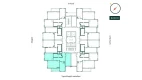 3-xonali xonadon 84.22 m²  5/26 qavat | SAF TOWERS Turar-joy majmuasi