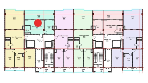 1-комнатная квартира 69.77 м²  17/17 этаж | Жилой комплекс UCHTEPA CITY