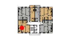 2-xonali xonadon 53.27 m²  10/10 qavat | YANGIOBOD RESIDENCE Turar-joy majmuasi