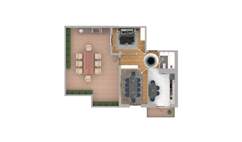 2-комнатная квартира 103.01 м²  13/13 этаж | Жилой комплекс Al-Qasr