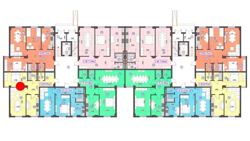 2-xonali xonadon 63.91 m²  1/7 qavat | O'ZBEGIM Turar-joy majmuasi