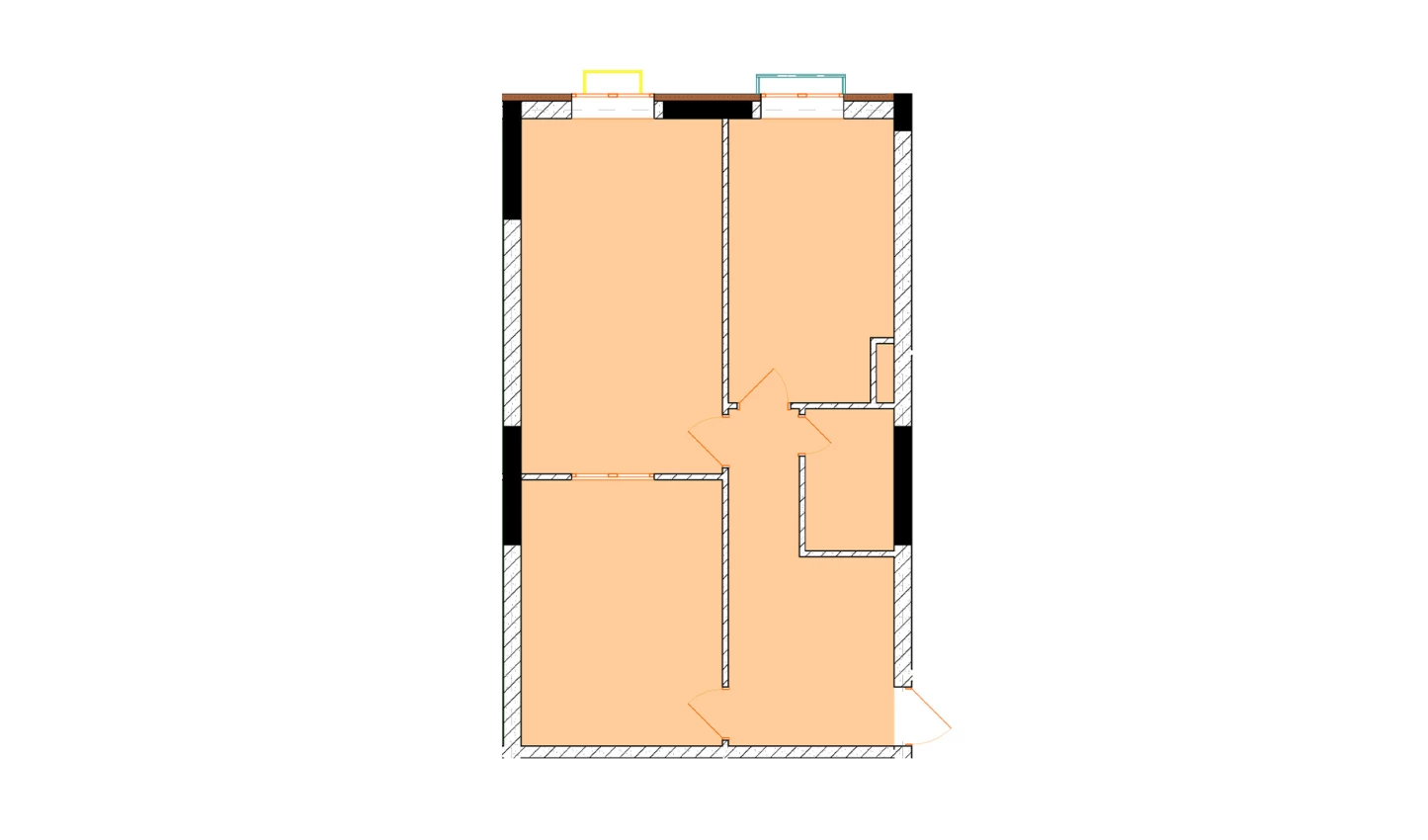 2-комн. квартира 66.8 м²  6/9 этаж | Жилой комплекс Uchtepa Avenue