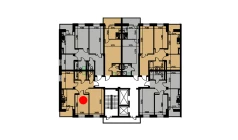 2-xonali xonadon 53.27 m²  4/10 qavat | YANGIOBOD RESIDENCE Turar-joy majmuasi