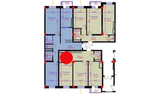 2-xonali xonadon 67.15 m²  6/10 qavat | Ko'kcha-Oqtepa Turar-joy majmuasi