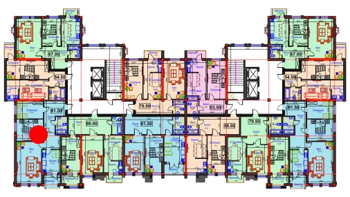 3-xonali xonadon 91.5 m²  12/12 qavat | GAGARIN AVENUE Turar-joy majmuasi