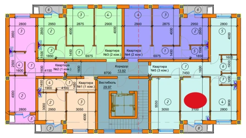 3-комнатная квартира 73.24 м²  6/7 этаж | Жилой комплекс SABZAVOT CITY