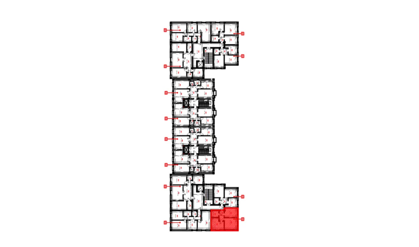 2-комн. квартира 56.6 м²  2/9 этаж | Жилой комплекс FIDOKOR