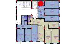 2-xonali xonadon 63.48 m²  10/10 qavat | Ko'kcha-Oqtepa Turar-joy majmuasi