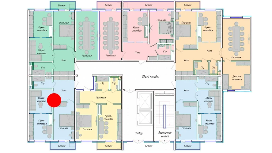 2-xonali xonadon 55.17 m²  11/12 qavat | SERGELI CITY Turar-joy majmuasi