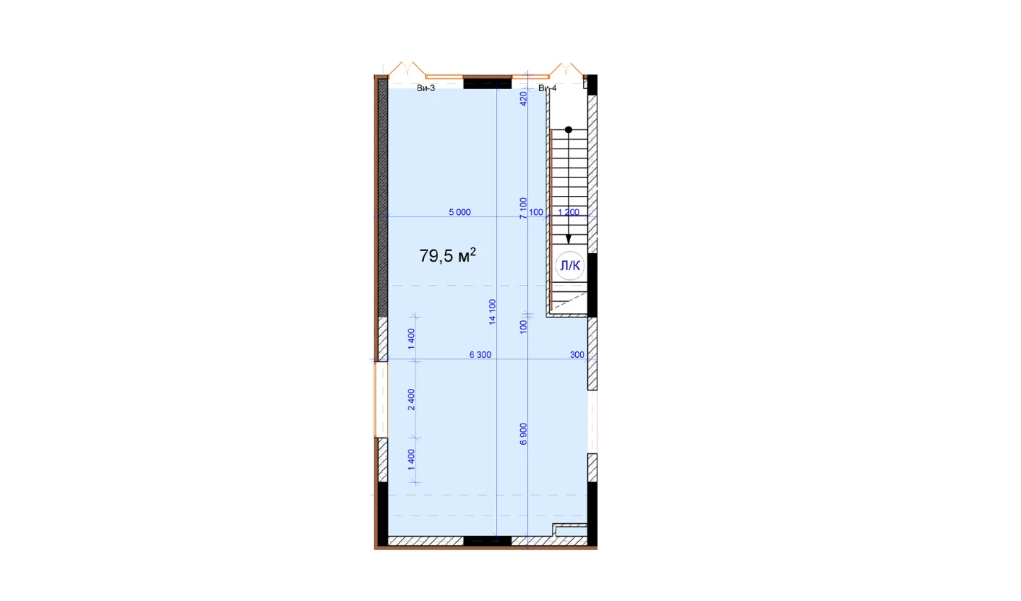 1-комн. квартира 79.5 м²  1/9 этаж | Жилой комплекс Uchtepa Avenue
