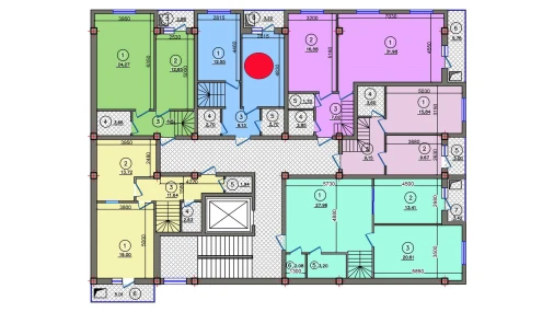 1-комнатная квартира 43.9 м²  10/10 этаж | Жилой комплекс Qibray City