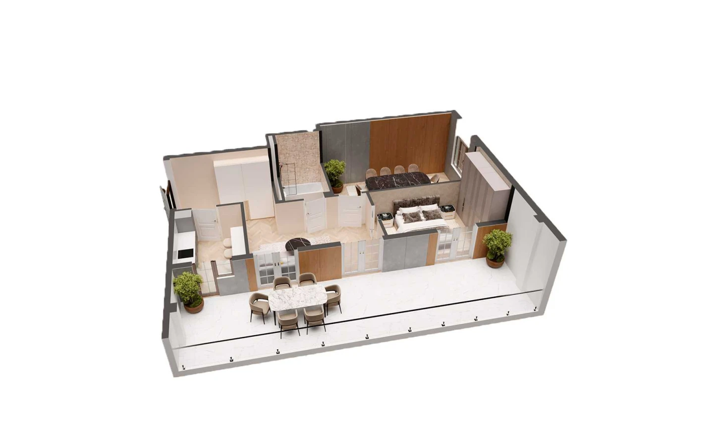 2-комн. квартира 75.2 м² 8/8 этаж | Жилой комплекс YASHIL VODIY RESIDENCE 2-комн. квартира 75.2 м² 8/8 этаж | Жилой комплекс YASHIL VODIY RESIDENCE