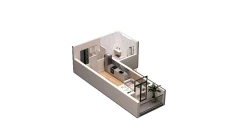 1-комн. квартира 37.5 м² 3/16 этаж | Жилой комплекс DO'MBIROBOD RESIDENCE 1-комн. квартира 37.5 м² 3/16 этаж | Жилой комплекс DO'MBIROBOD RESIDENCE