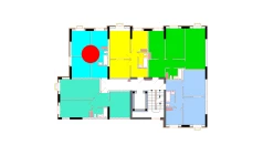 2-xonali xonadon 43.1 m²  3/9 qavat | Uchtepa Avenue Turar-joy majmuasi