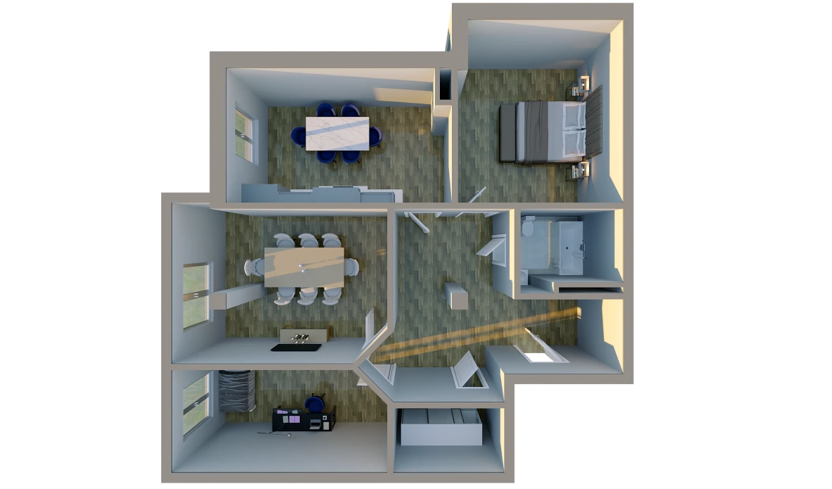 3-комн. квартира 104 м²  5/10 этаж | Жилой комплекс BRIDGE
