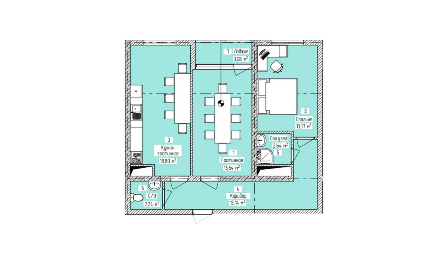 3-комн. квартира 68.71 м² 9/16 этаж | Жилой комплекс ELITE ECO CITY 3-комн. квартира 68.71 м² 9/16 этаж | Жилой комплекс ELITE ECO CITY