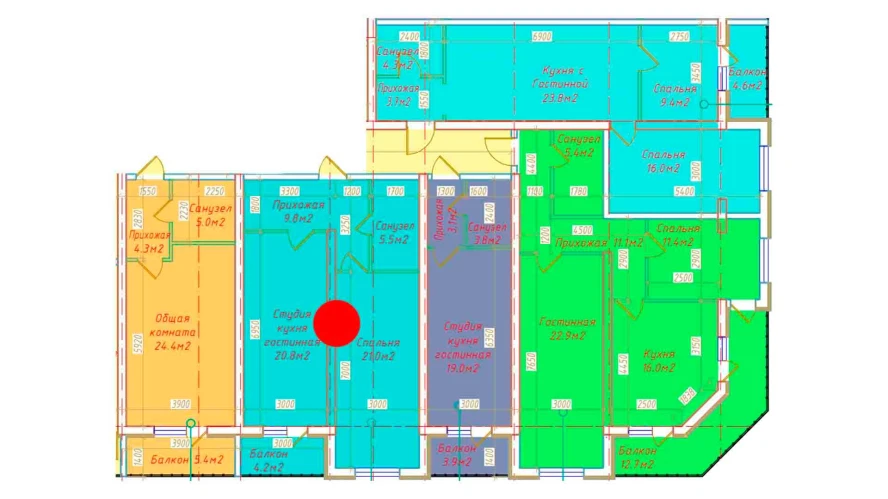 2-комн. квартира 61.3 м² 5/16 этаж | Жилой комплекс DO'MBIROBOD RESIDENCE 2-комн. квартира 61.3 м² 5/16 этаж | Жилой комплекс DO'MBIROBOD RESIDENCE