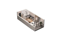 1-xonali xonadon 39.1 m² 4/16 qavat | DO'MBIROBOD RESIDENCE Turar-joy majmuasi 1-xonali xonadon 39.1 m² 4/16 qavat | DO'MBIROBOD RESIDENCE Turar-joy majmuasi