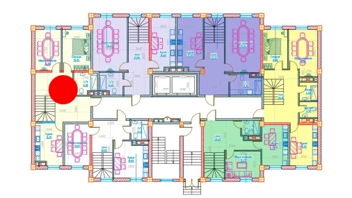 2-xonali xonadon 81.47 m²  1/13 qavat | Al-Qasr Turar-joy majmuasi