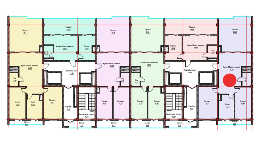 3-комн. квартира 129.13 м²  17/17 этаж | Жилой комплекс UCHTEPA CITY