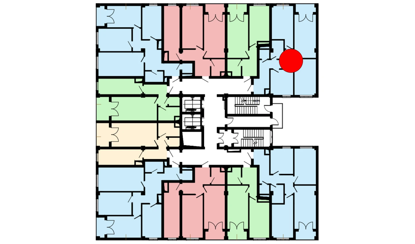 3-комн. квартира 82 м²  6/16 этаж | Жилой комплекс Musaffo