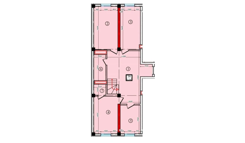 3-комнатная квартира 92.29 м²  1/10 этаж | Жилой комплекс Ko'kcha-Oqtepa