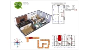 2-комн. квартира 67.5 м²  6/9 этаж | Жилой комплекс Uchtepa Avenue
