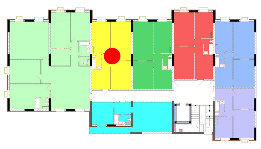2-xonali xonadon 68.2 m²  11/9 qavat | Uchtepa Avenue Turar-joy majmuasi