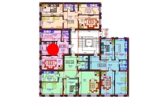 2-xonali xonadon 63 m²  1/8 qavat | BAHOR Turar-joy majmuasi