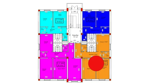 2-xonali xonadon 133.3 m²  1/4 qavat | SABZAVOT CITY Turar-joy majmuasi