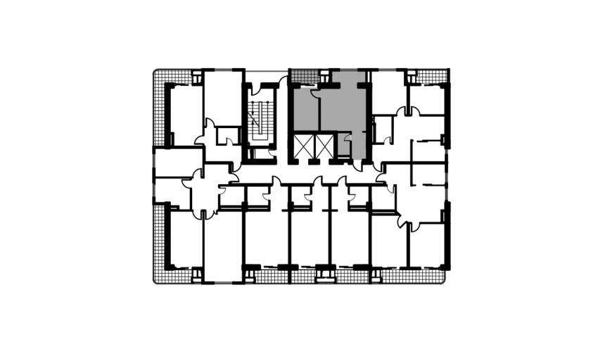 2-комнатная квартира 44.7 м²  10/12 этаж | Жилой комплекс NAVRUZ GROUP