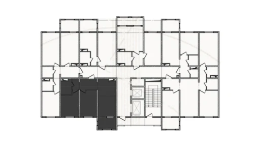 2-xonali xonadon 58.68 m²  7/14 qavat | JOMIY RESIDENCE Turar-joy majmuasi