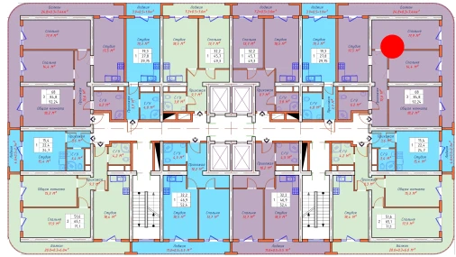 3-комнатная квартира 92.24 м²  4/22 этаж | Жилой комплекс TXT Tower