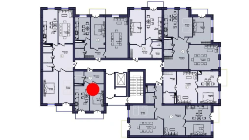 1-комнатная квартира 44.28 м²  9/10 этаж | Жилой комплекс KAMALAK