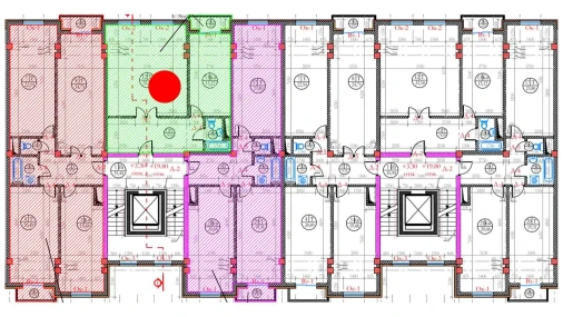 2-xonali xonadon 71.5 m²  7/8 qavat | Ziynat Capital Turar-joy majmuasi