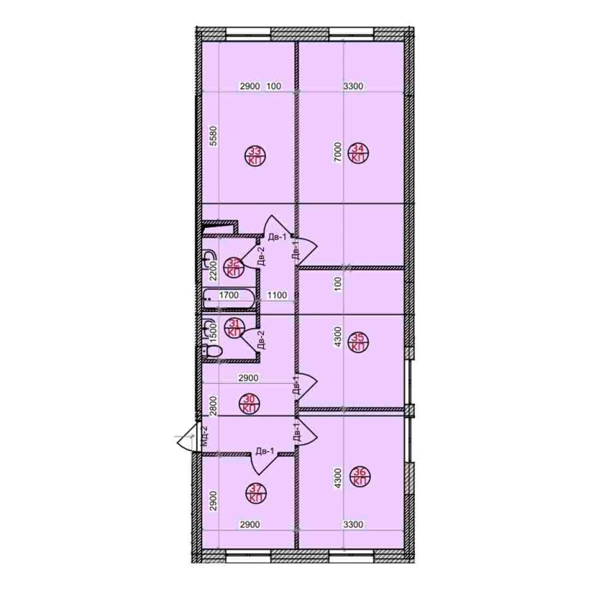 4-xonali xonadon 99.5 m²  2/9 qavat | Uchtepa Avenue Turar-joy majmuasi