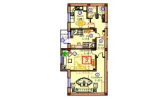 3-комн. квартира 81.5 м²  2/9 этаж | Жилой комплекс SAMARQAND CITY