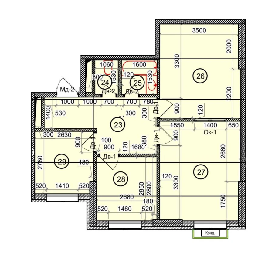 3-комн. квартира 63.6 м²  6/9 этаж | Жилой комплекс Uchtepa Avenue