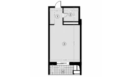 1-xonali xonadon 34.8 m²  10/12 qavat | NAVRUZ GROUP Turar-joy majmuasi