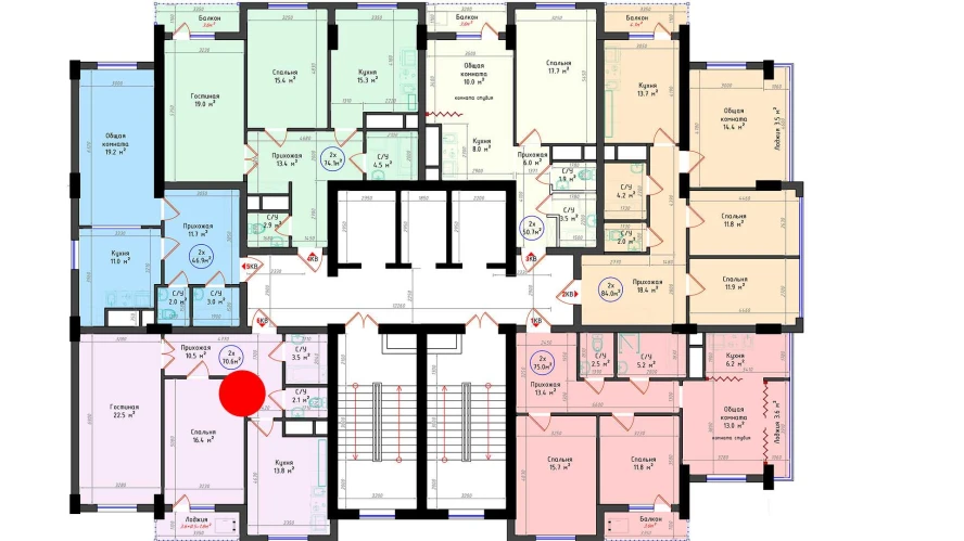 2-xonali xonadon 70.6 m² 19/25 qavat | Brilliant City Turar-joy majmuasi 2-xonali xonadon 70.6 m² 19/25 qavat | Brilliant City Turar-joy majmuasi