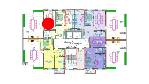 2-xonali xonadon 122.75 m²  13/13 qavat | Al-Qasr Turar-joy majmuasi