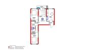 3-xonali xonadon 78.33 m² 5/16 qavat | BI SAN'AT Turar-joy majmuasi 3-xonali xonadon 78.33 m² 5/16 qavat | BI SAN'AT Turar-joy majmuasi