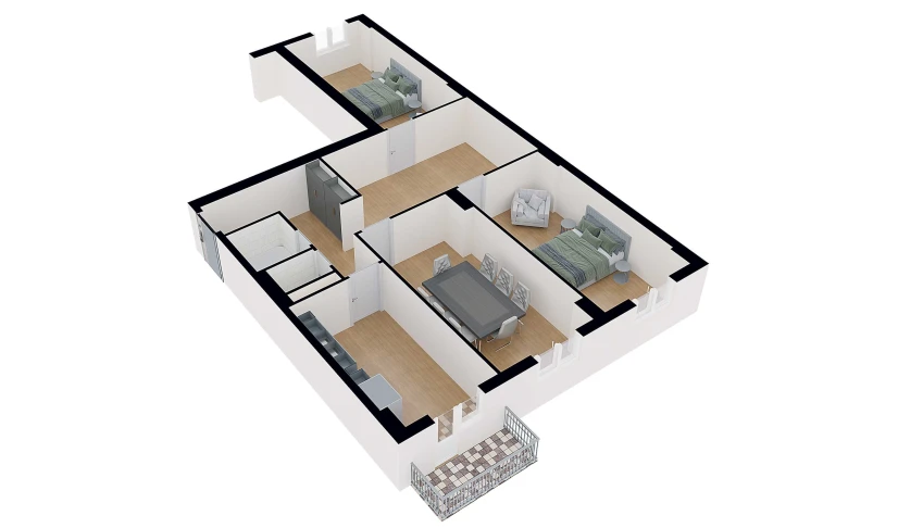 4-комнатная квартира 110.56 м²  9/9 этаж | Жилой комплекс XUMO