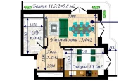 1-xonali xonadon 50.1 m²  9/13 qavat | MEGAPOLIS А2 Turar-joy majmuasi