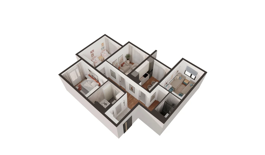 4-комнатная квартира 79.51 м²  12/16 этаж | Жилой комплекс BASHKENT