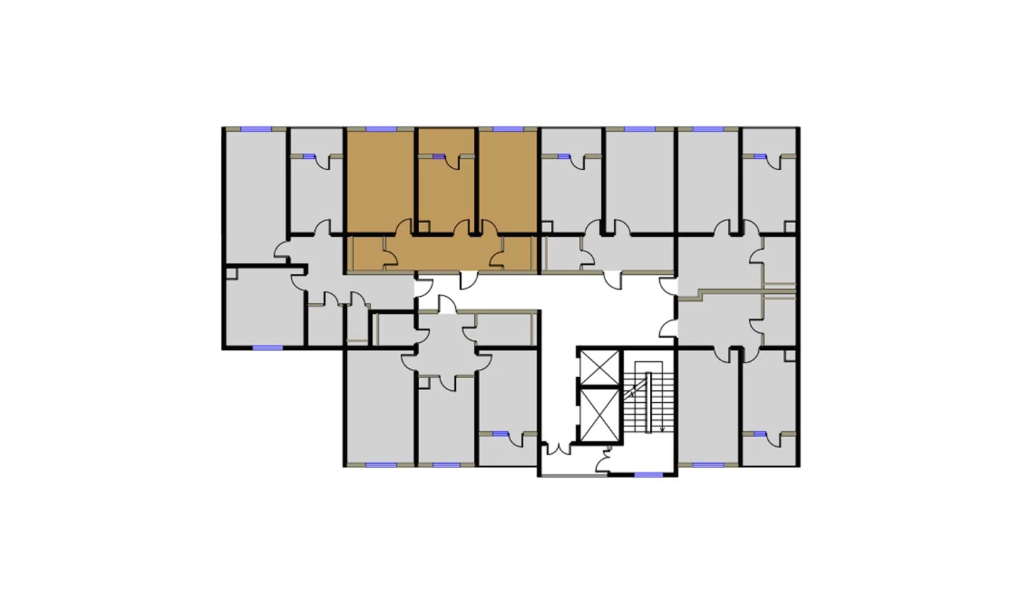 2-комн. квартира 72.85 м²  14/16 этаж | Жилой комплекс BRILLIANT