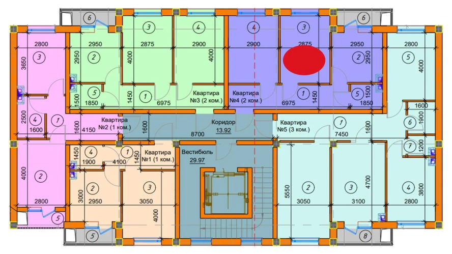 2-xonali xonadon 45.71 m² 5/7 qavat | SABZAVOT CITY Turar-joy majmuasi 2-xonali xonadon 45.71 m² 5/7 qavat | SABZAVOT CITY Turar-joy majmuasi
