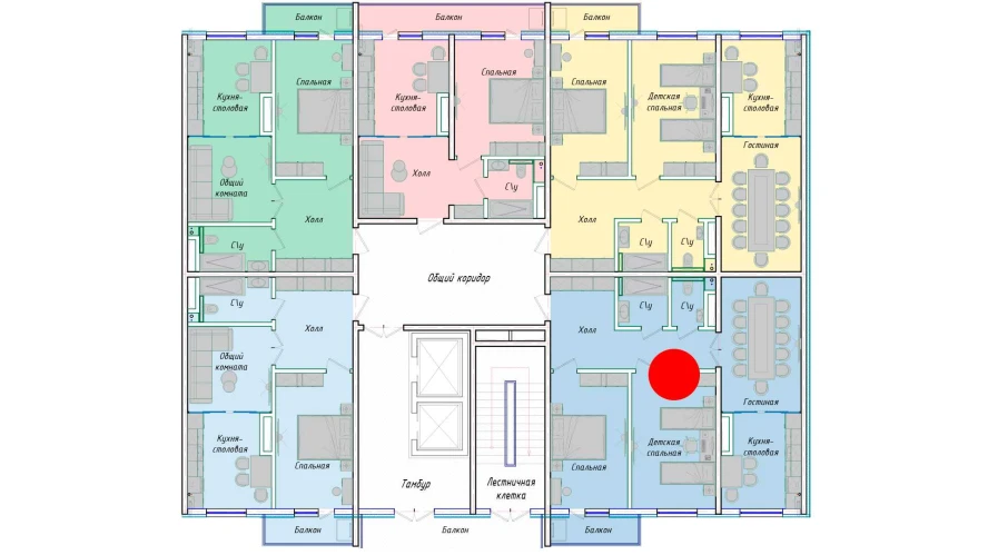 3-xonali xonadon 80.74 m²  8/12 qavat | SERGELI CITY Turar-joy majmuasi